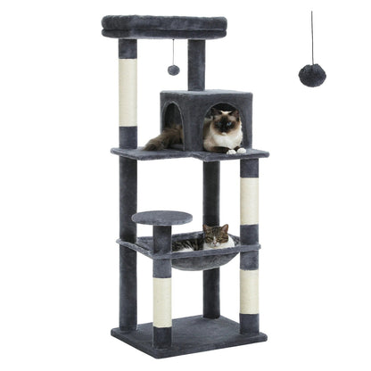 MajesticTower: Arbre à chat moderne avec condo et perchoir